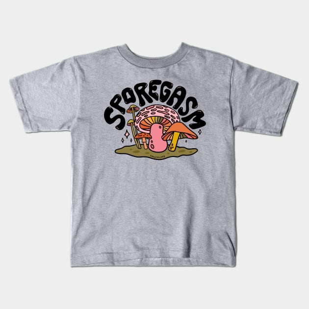 Sporegasm Kids T-Shirt by Doodle by Meg